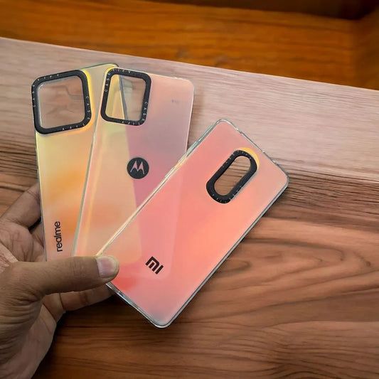 Plastic 3D Acrylic Mobile Cover – Rainbow Shade