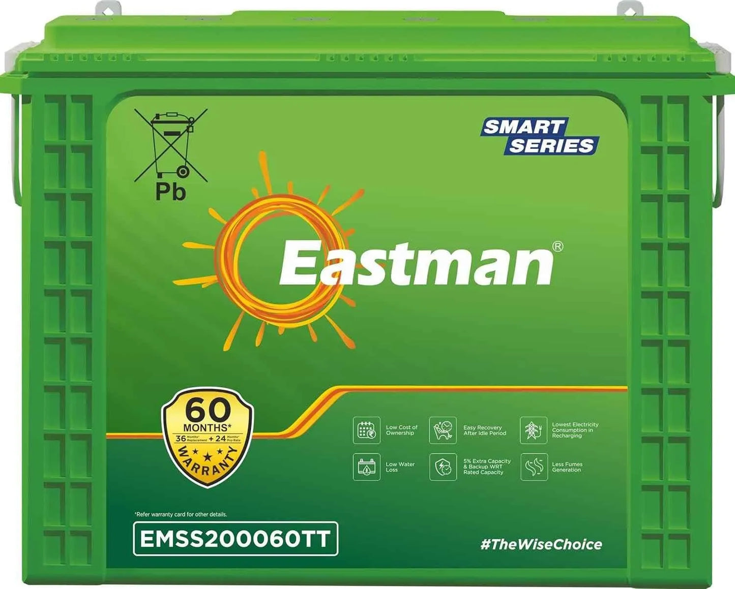 Eastman 200Ah 12V Tall Tubular Inverter Battery